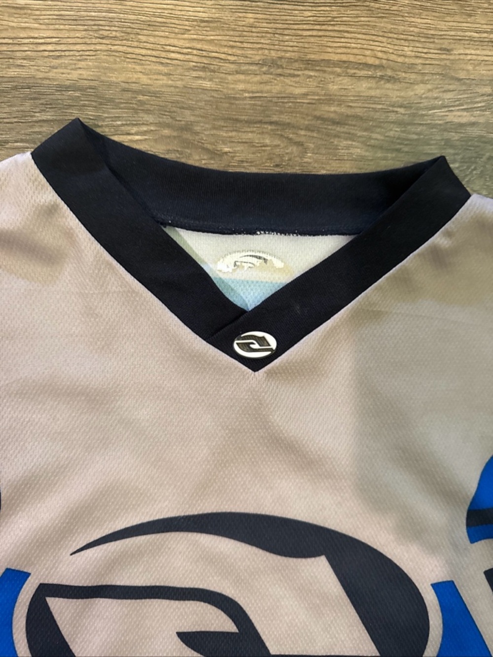 Answer Racing L Y2K Motocross Jersey Blue&Gray Long Sleeve Lightweight Polyester - Picture 3 of 8